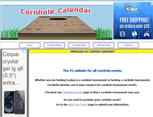 Tablet Screenshot of cornholecalendar.com